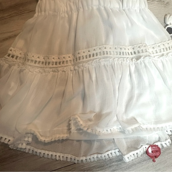 Ramy Brook Marla Mini Dress Halter Neck Backless White Medium - Picture 11 of 12